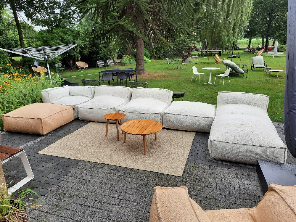 Silky Long chair, Beige out/indoor