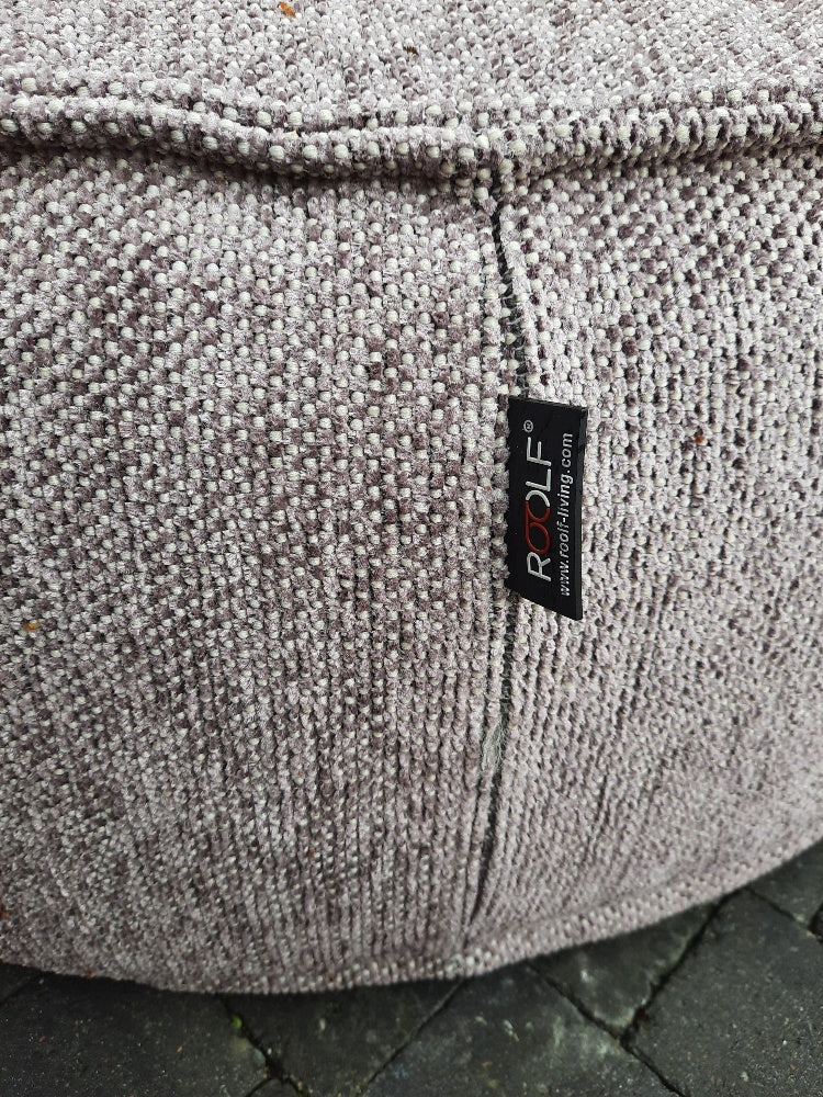 Silky Round pouf, Lilac out/indoor
