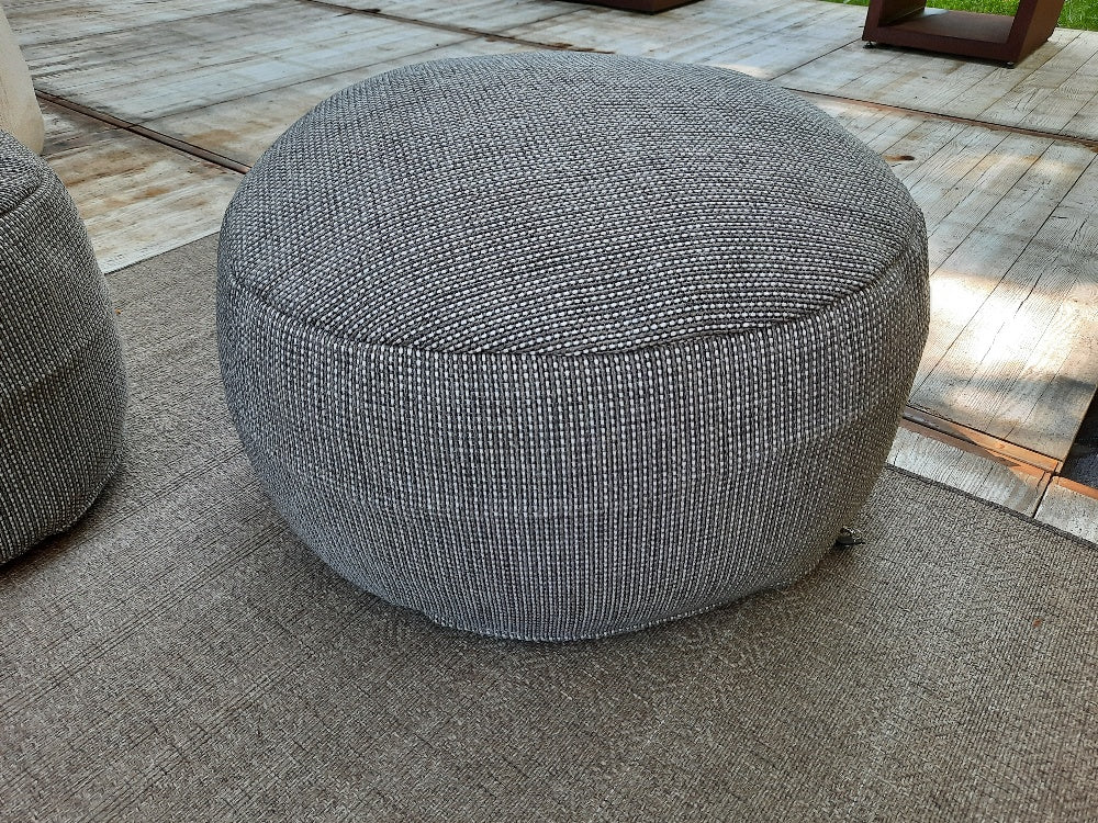 Dotty Poef rond 70cm out/indoor - Grey