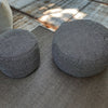 Dotty Poef rond 70cm out/indoor Grijs