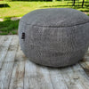 Dotty Poef rond 70cm out/indoor Grijs
