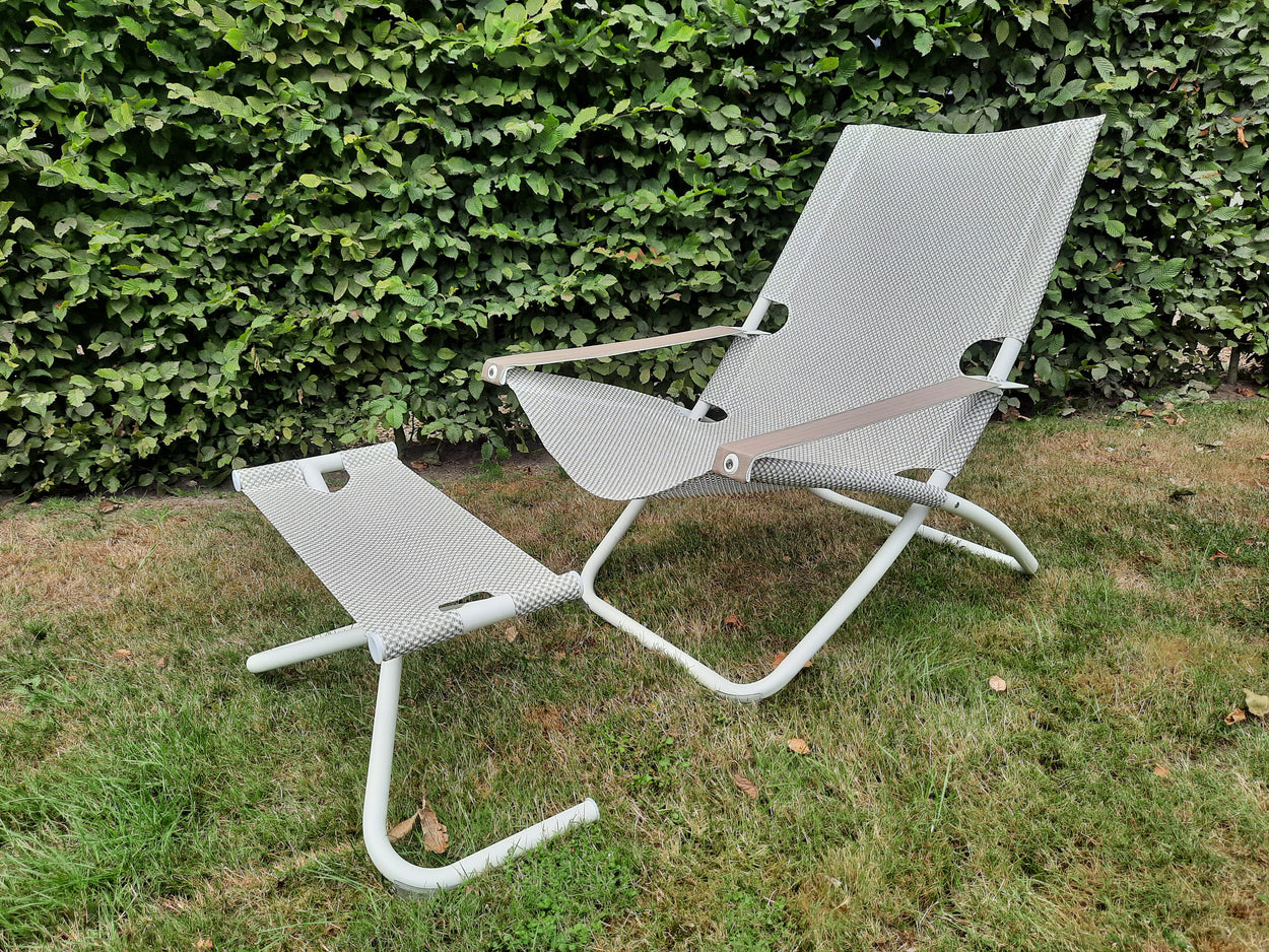 Snooze loungestoel + footstool - Ice