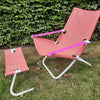 Snooze loungestoel met foot stool - Roze