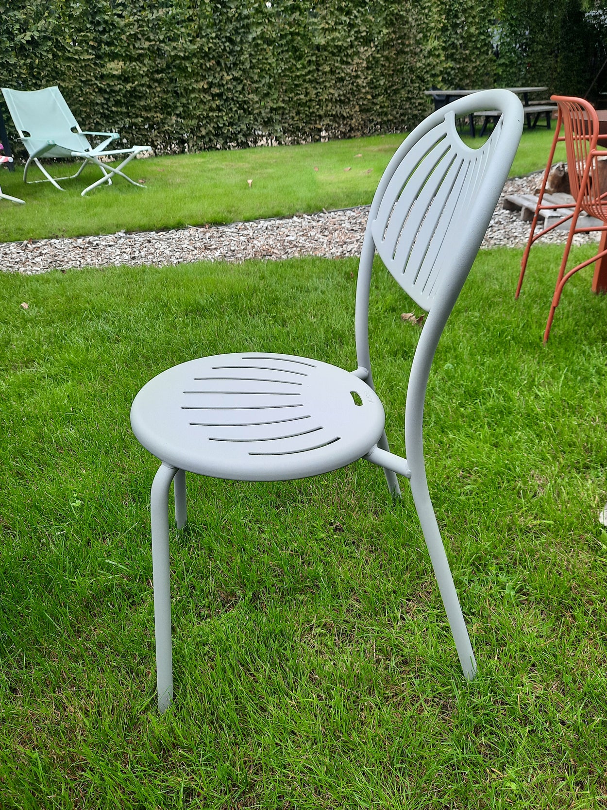 Set Thor ronde tafel Ø80 / Coupole Chair x4 - Cement