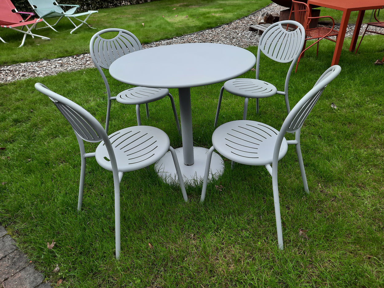 Set Thor ronde tafel Ø80 / Coupole Chair x4