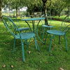 Set Pigalle ronde tafel Ø60 en Pigalle Chair x4 - Ocean Green