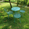 Set Pigalle ronde tafel Ø60 en Pigalle Chair x4 - Ocean Green
