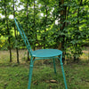 Set Pigalle ronde tafel Ø60 en Pigalle Chair x4 - Ocean Green