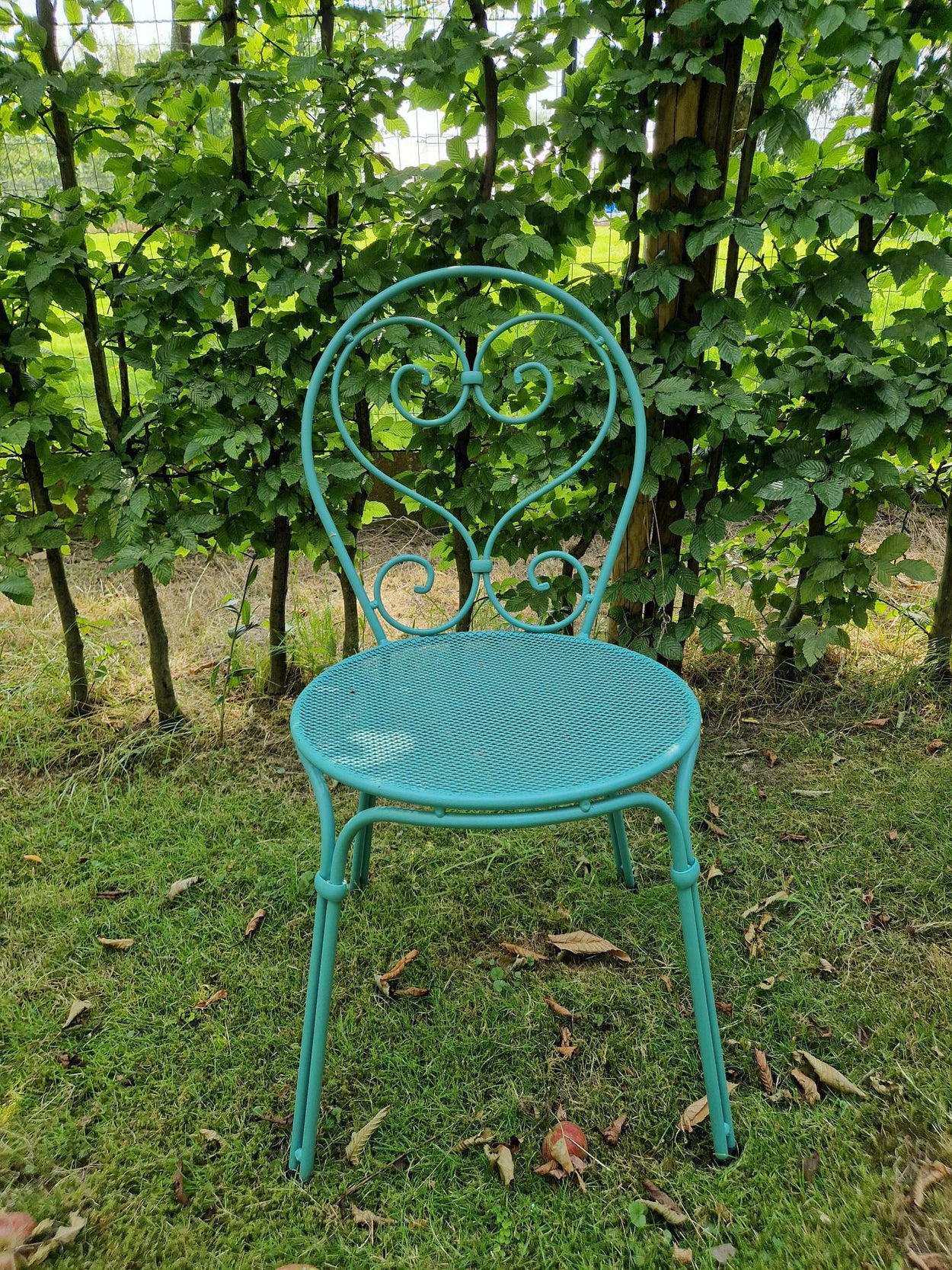 Set Pigalle ronde tafel Ø60 en Pigalle Chair x4 - Ocean Green
