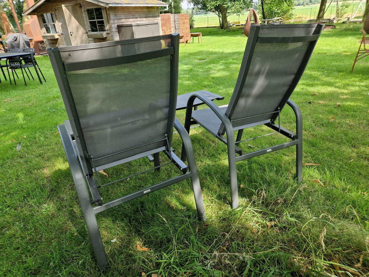 Set Holly Lounge chair met verstelbare leuning + Footrest / 2 stuks