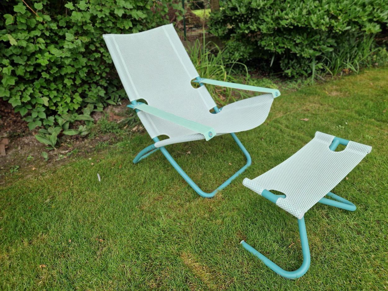Set Snooze loungestoel + footstool - Ocean Green