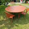 Set Plus4 tafel Ø138cm verlengbaar + 60 cm, Code chair x4 - Maple red
