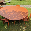 Set Plus4 tafel Ø138cm verlengbaar + 60 cm, Code chair x4 - Maple red