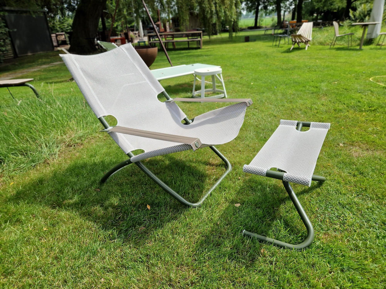 Set Snooze loungestoel + footstool - Military Green