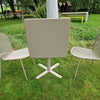 Set Darwin tafel 70x70 + Ronda X stoelen x2 - Taupe