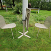 Set Darwin tafel 70x70 + Ronda X stoelen x2 - Taupe