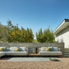 Mauroo - Long sofa with table en arm - Charcoal