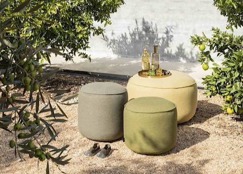 Bay Poef rond Ø50cm out/indoor - Sage