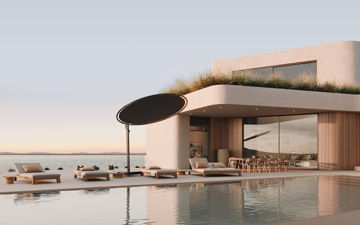 Eclipsum UX - zwevende parasol Ø 3 m