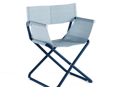 Set Snooze Director's chair + Yard coffee table - Sapphire blue