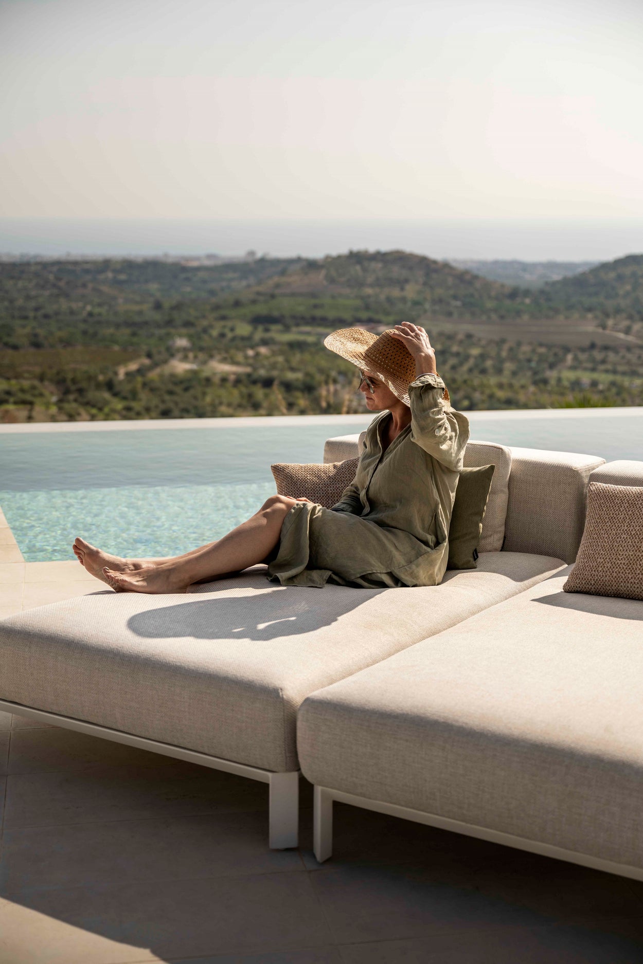 Mauroo - Chaise longue - White