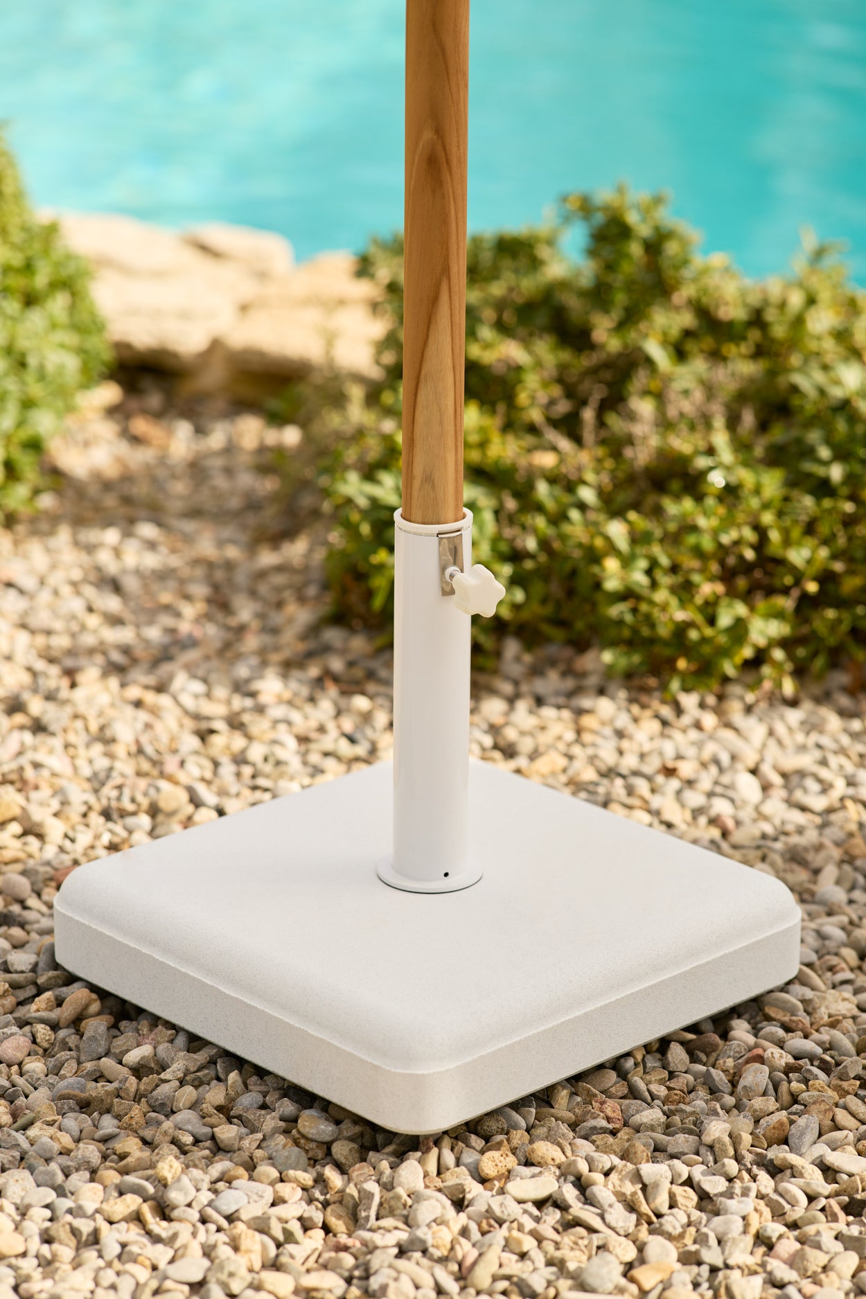 Parasolvoet Lucca heavy - White