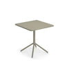 Set Grace tafel 70x70 met afgeronde rand en Ronda X armchair x2
