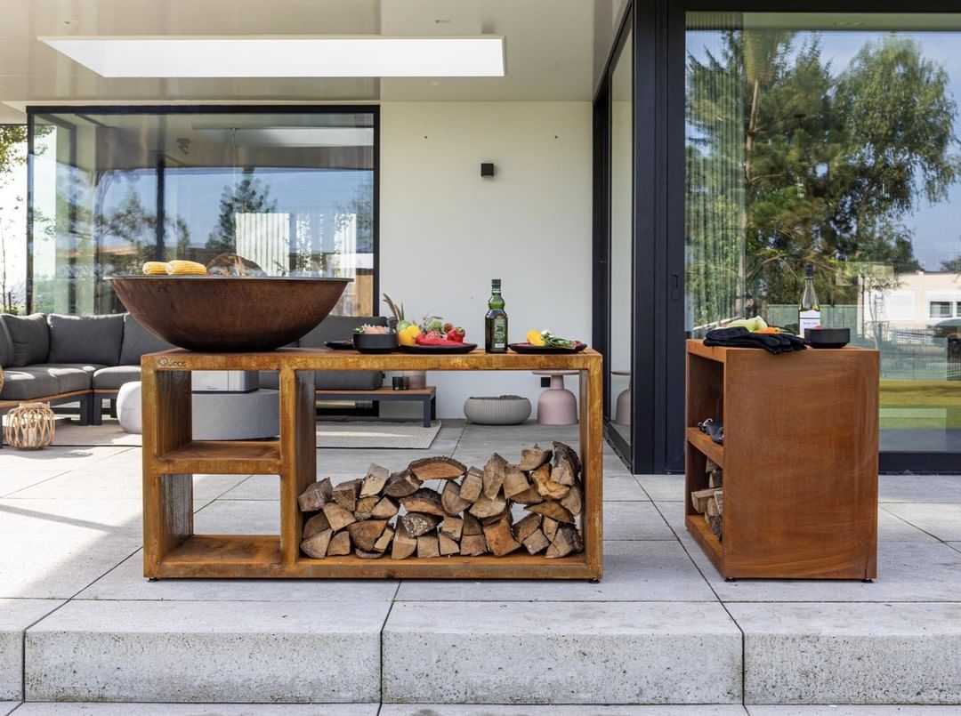 Set Piatto large + Tavolo Large - Corten