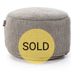 Dotty Poef rond 70cm out/indoor Grijs