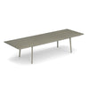 Set Plus4 tafel 220+110 + Apero armchair x8 - Grey green / Curry yellow