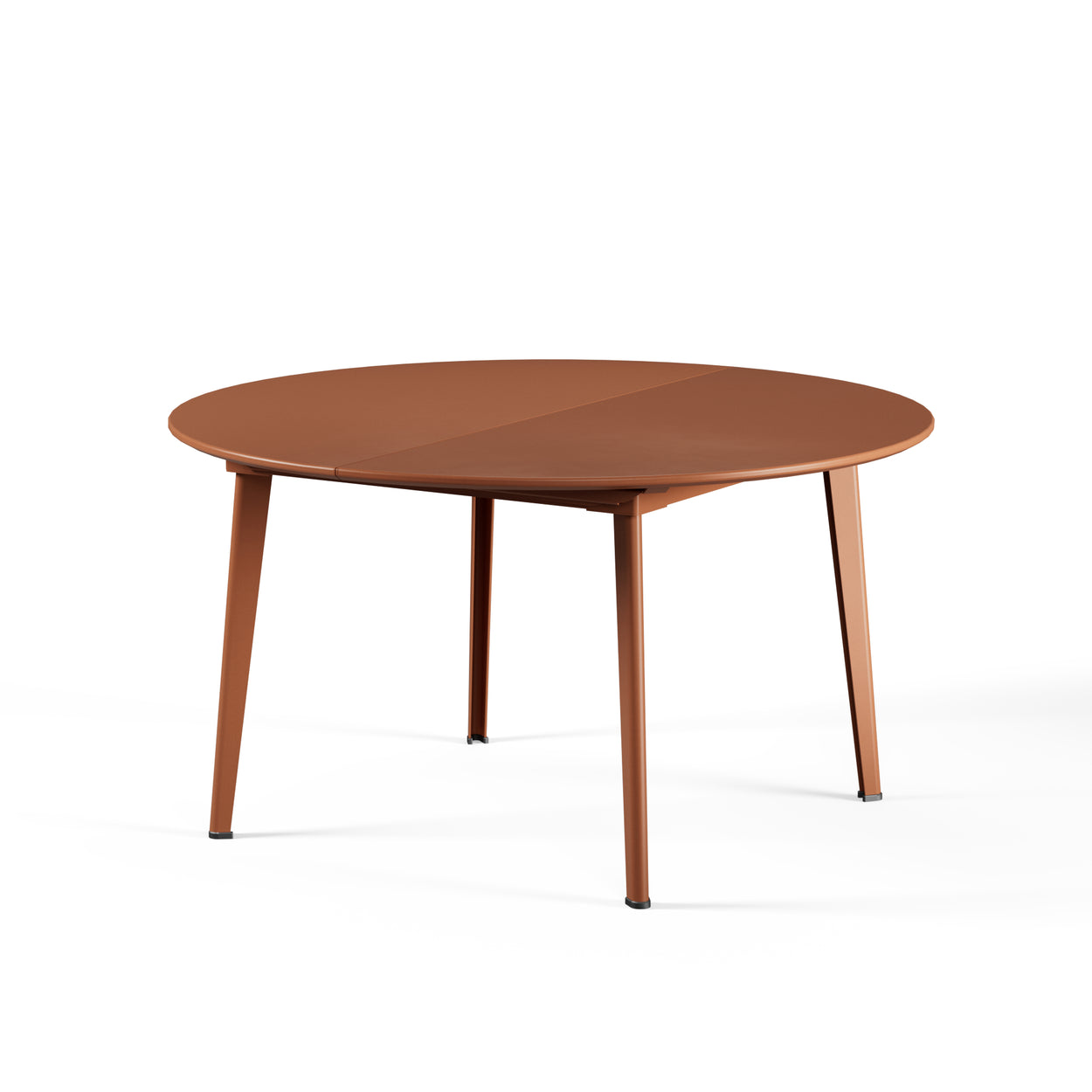 Set Plus4 tafel Ø138cm verlengbaar + 60 cm, Code chair x4 - Maple red
