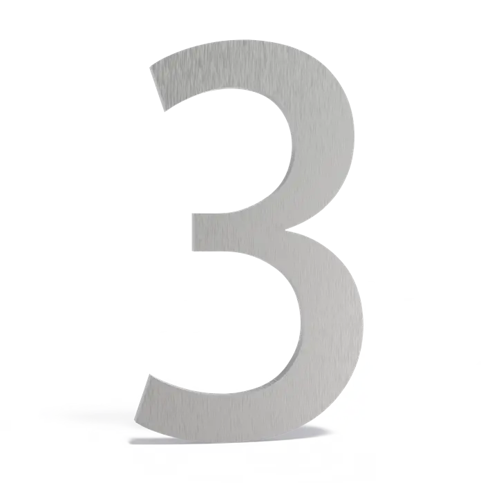 Huisnummers en letters brievenbussen - RVS