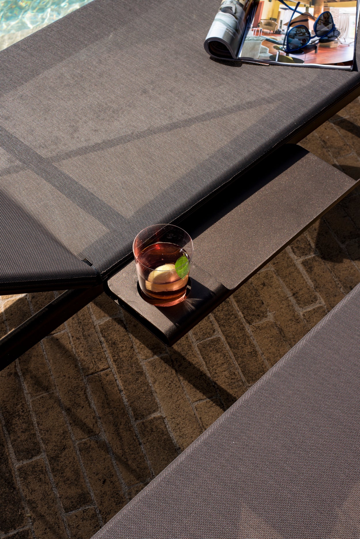 Tiki Sunbed Armleuning Aluminium