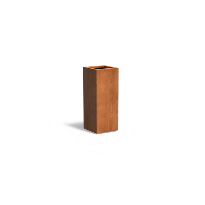 Buitenpotten Carrez standaard - Cortenstaal - vierkant