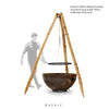 De Houten driepoot L - 250cm