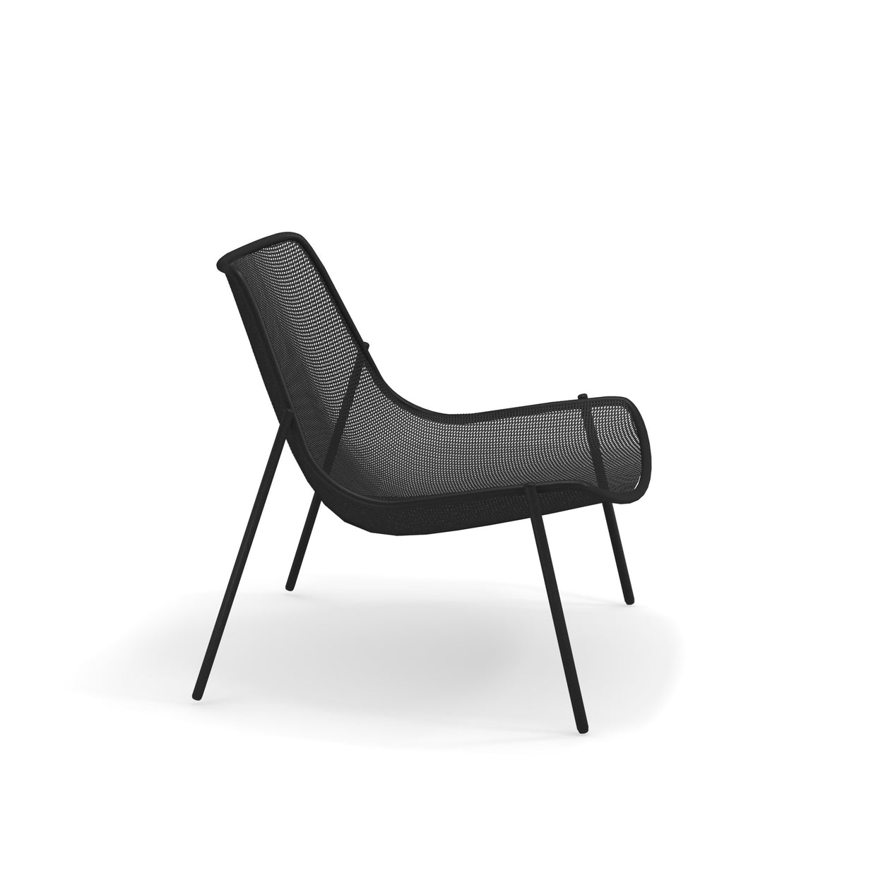 Set Round Lounge chair x2 + Terramare smart table - Black