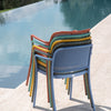 Set Grace tafel Aluminium 80x80 + 2x Café chair