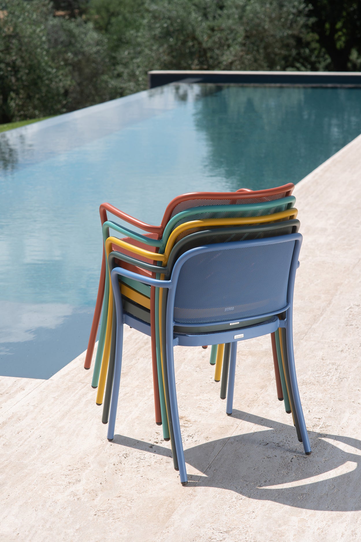 Set Grace tafel Aluminium 80x80 + 2x Café chair