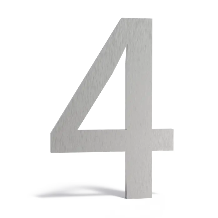 Huisnummers en letters brievenbussen - RVS