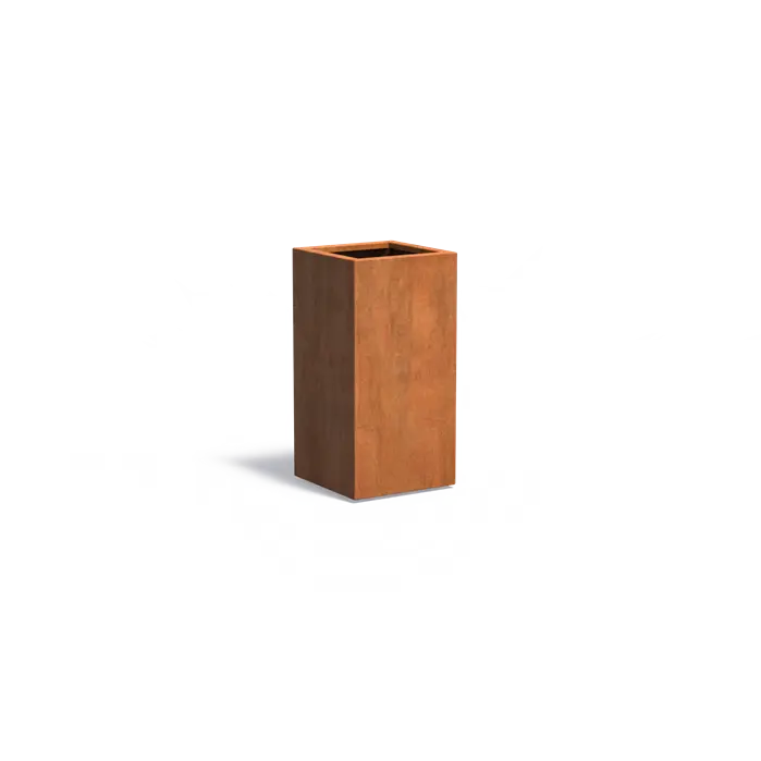 Buitenpotten Carrez standaard - Cortenstaal - vierkant