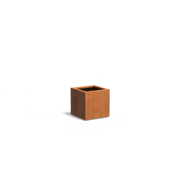 Buitenpotten Carrez standaard - Cortenstaal - vierkant