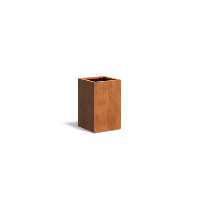 Buitenpotten Carrez standaard - Cortenstaal - vierkant