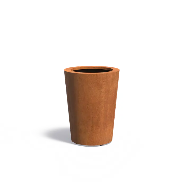 Buitenpot Conic Standaard - Cortenstaal