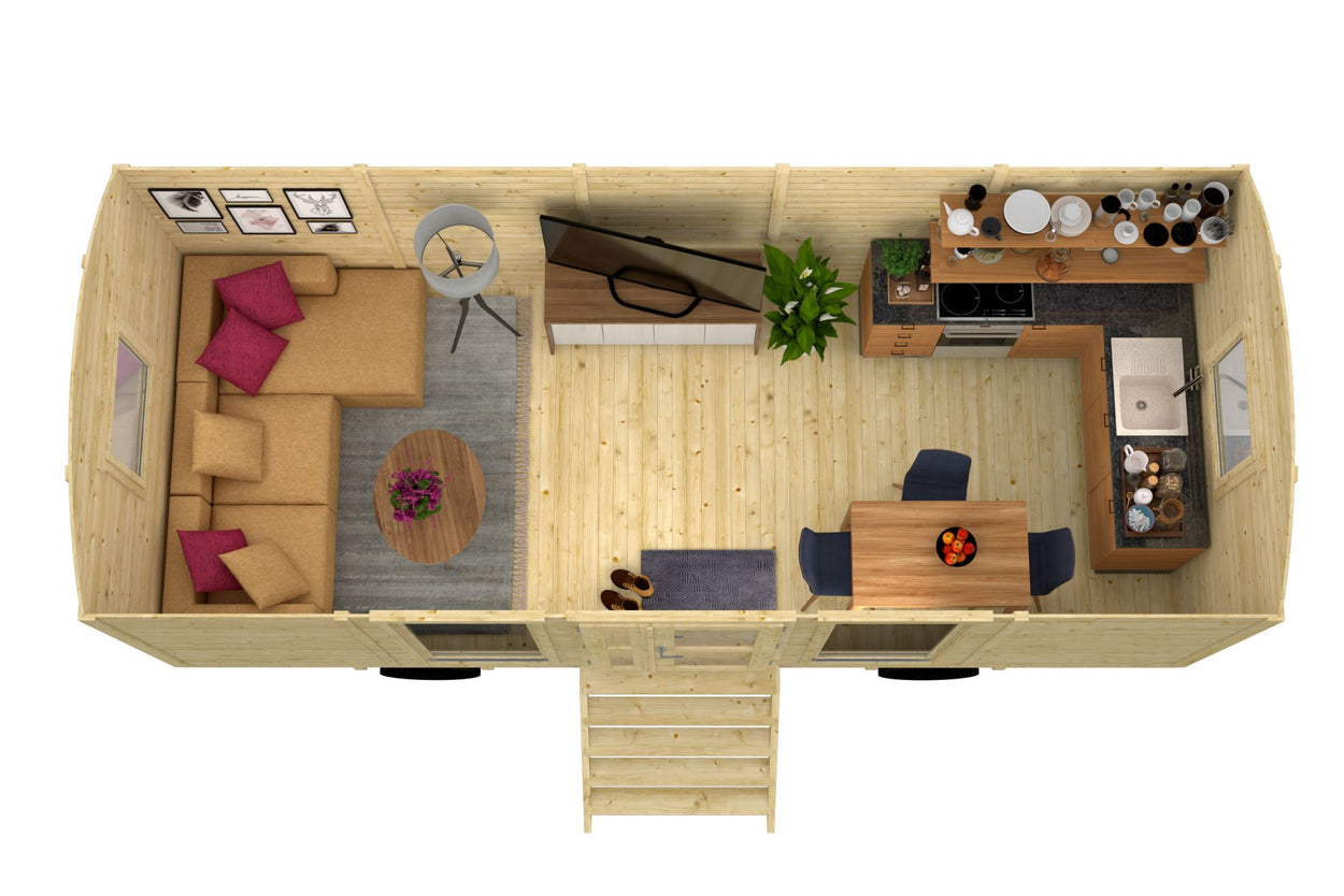 Pipowagen BARBY 600cm bouwpakket