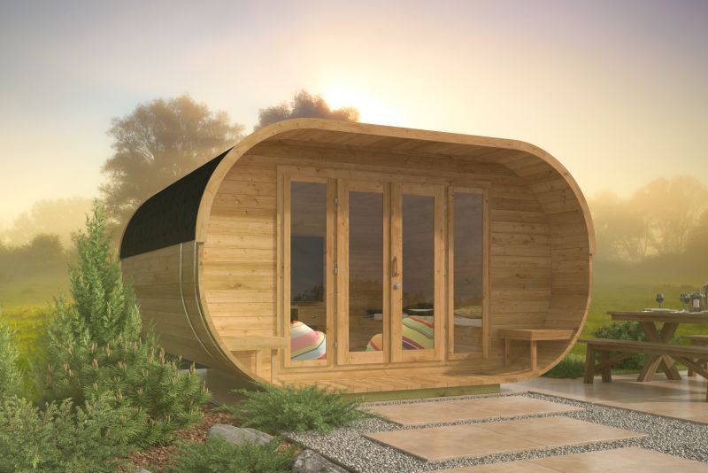 Camping Oval 400cm - Thermowood bouwpakket