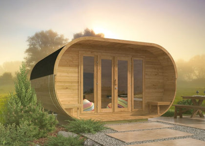 Camping Oval 400cm - Thermowood bouwpakket