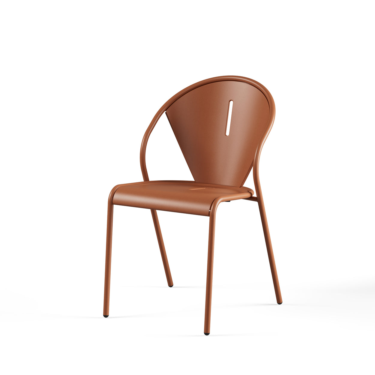 Set Plus4 tafel Ø138cm verlengbaar + 60 cm, Code chair x4 - Maple red