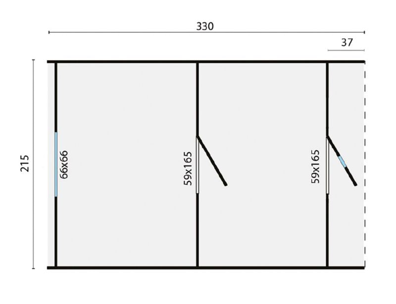 Camping Barrel 330cm bouwpakket