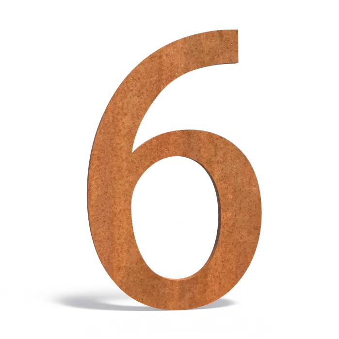 Huisnummers en letters brievenbussen - Cortenstaal