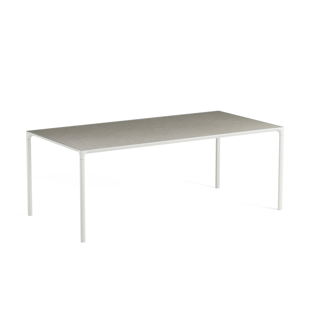 Terramare table - Stoneware top - Aluminium